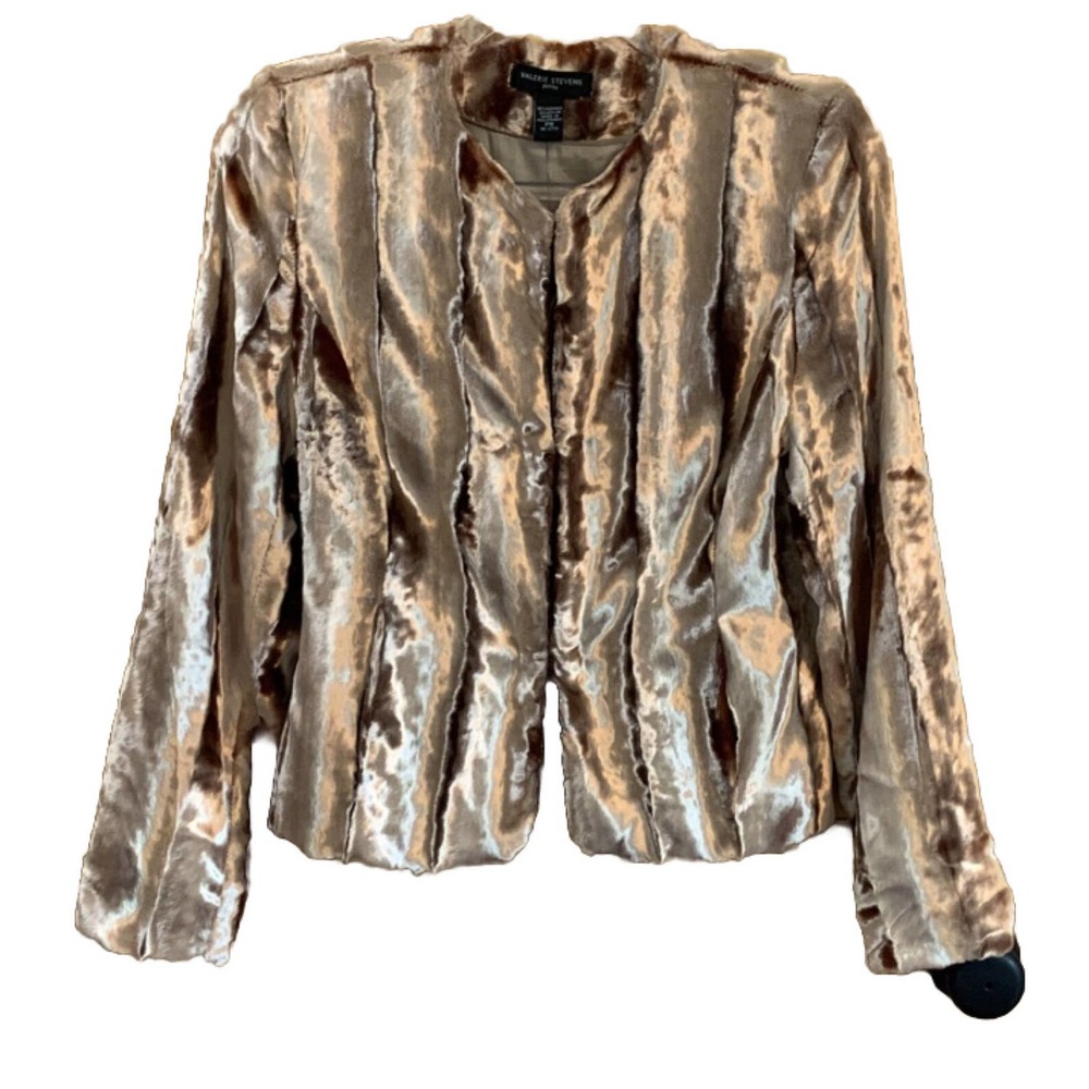 EUC, Valerie Stevens Teddy Jacket Women’s Size Small Petite